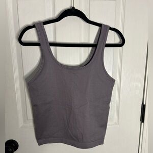 a new day Lavender Ribbed Top